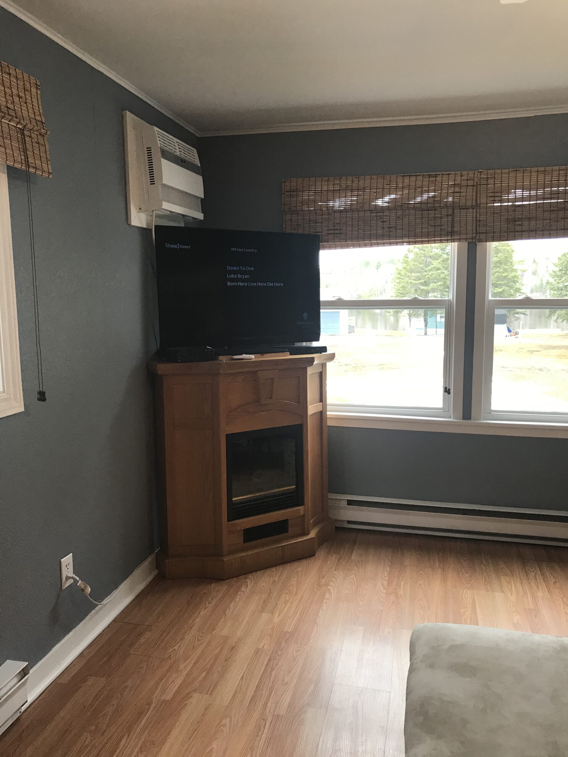 Living room tv fireplace